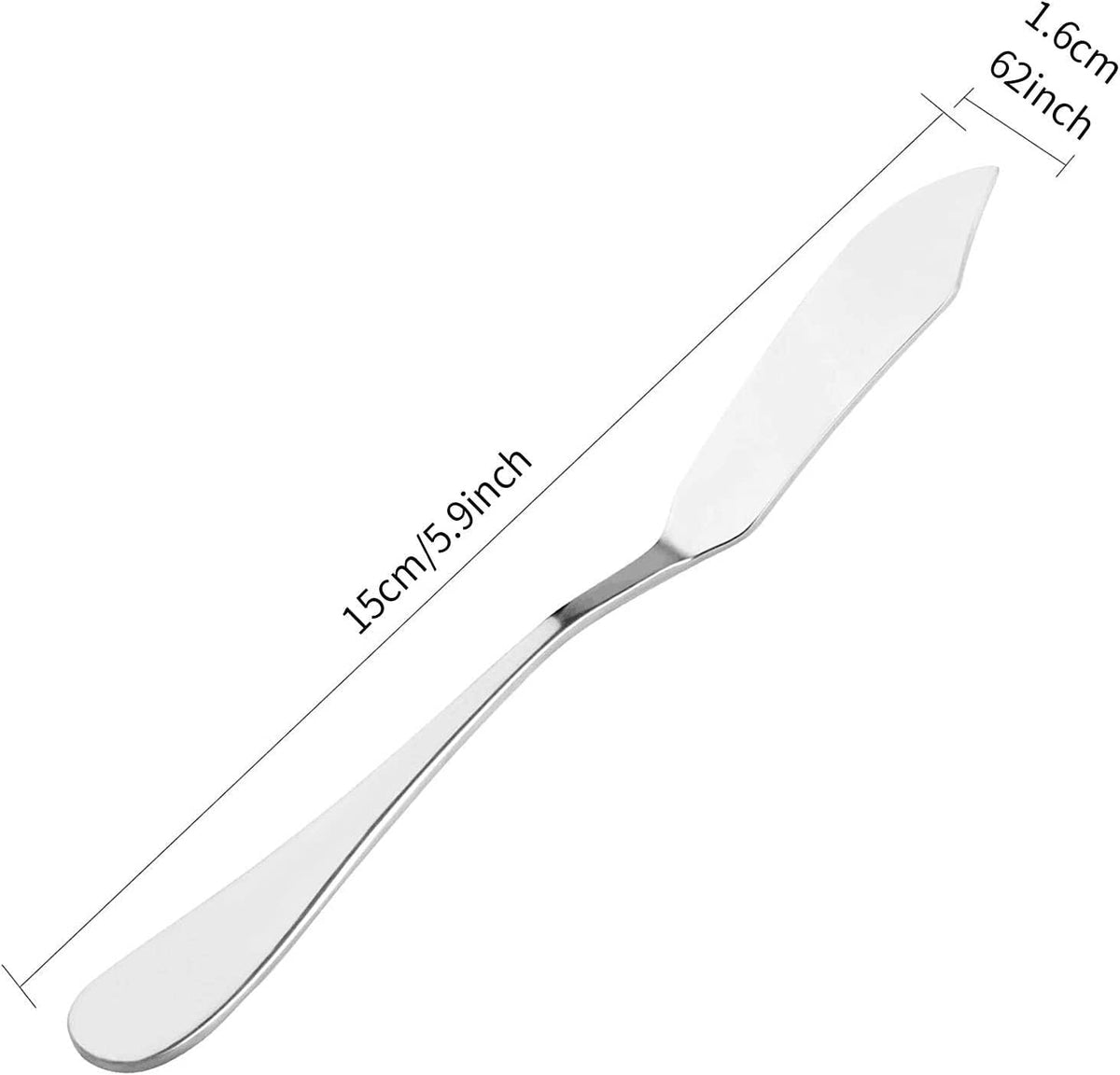 8pcs Stainless Steel Butter Knife, Cheese/Butter Spreaders, Breakfast Spreads Knives,Cheese and Condiments