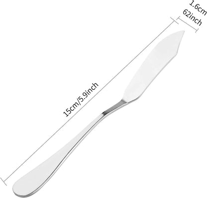 8pcs Stainless Steel Butter Knife, Cheese/Butter Spreaders, Breakfast Spreads Knives,Cheese and Condiments