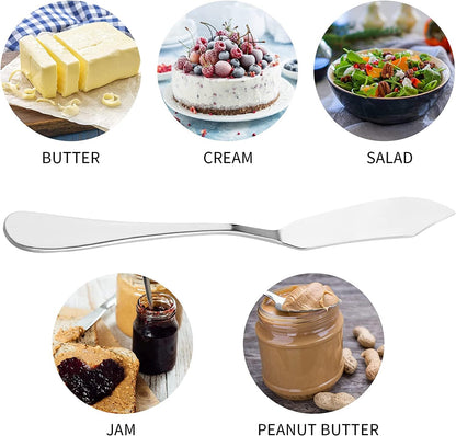 8pcs Stainless Steel Butter Knife, Cheese/Butter Spreaders, Breakfast Spreads Knives,Cheese and Condiments