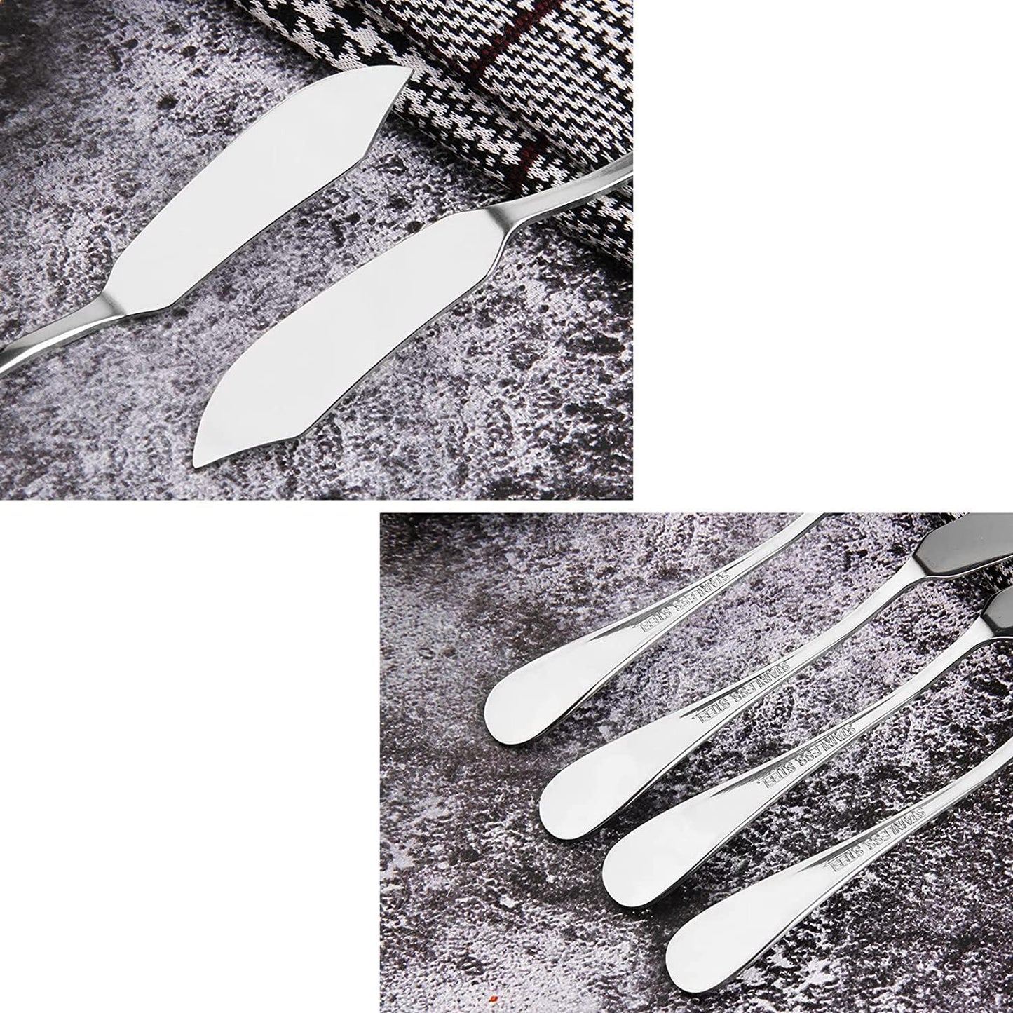 8pcs Stainless Steel Butter Knife, Cheese/Butter Spreaders, Breakfast Spreads Knives,Cheese and Condiments