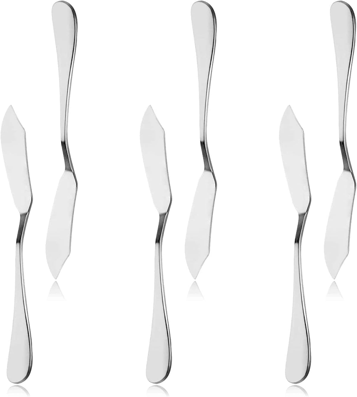 8pcs Stainless Steel Butter Knife, Cheese/Butter Spreaders, Breakfast Spreads Knives,Cheese and Condiments