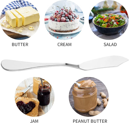8pcs Stainless Steel Butter Knife, Cheese/Butter Spreaders, Breakfast Spreads Knives,Cheese and Condiments