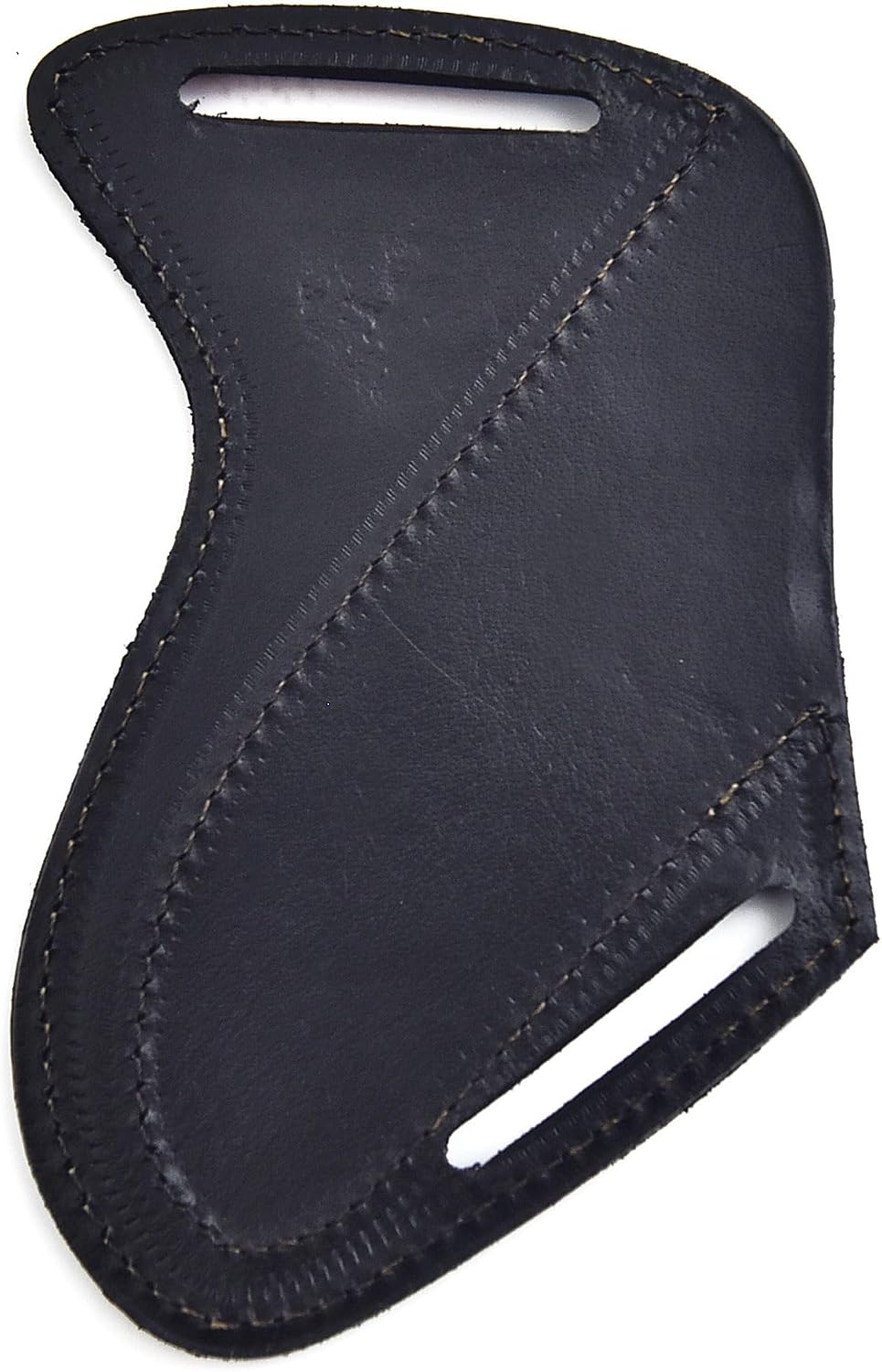 Professional Knife Edge Guards - Pancake Geniune Leather Sheath - Universal Blade Leather Covers - Extra Strength, Gift for Him (Black)