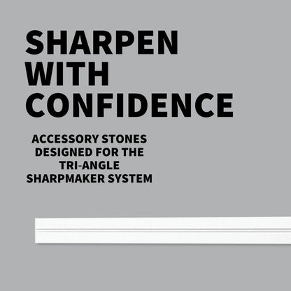 Tri-Angle White Sharpening Stone with Fine-Grit for Professional-Grade Finishing and Polishing - Sharpmaker - 204F1