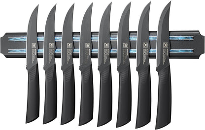 Steak Knives Set of 6, 4.7 Inch Dishwasher Safe Non-Serrated Table Knives, Ultra Sharp for Precise Cutting, Non-Stick Blade & Rust Proof, Easy to Maintain Ideal for Home Restaurant Party