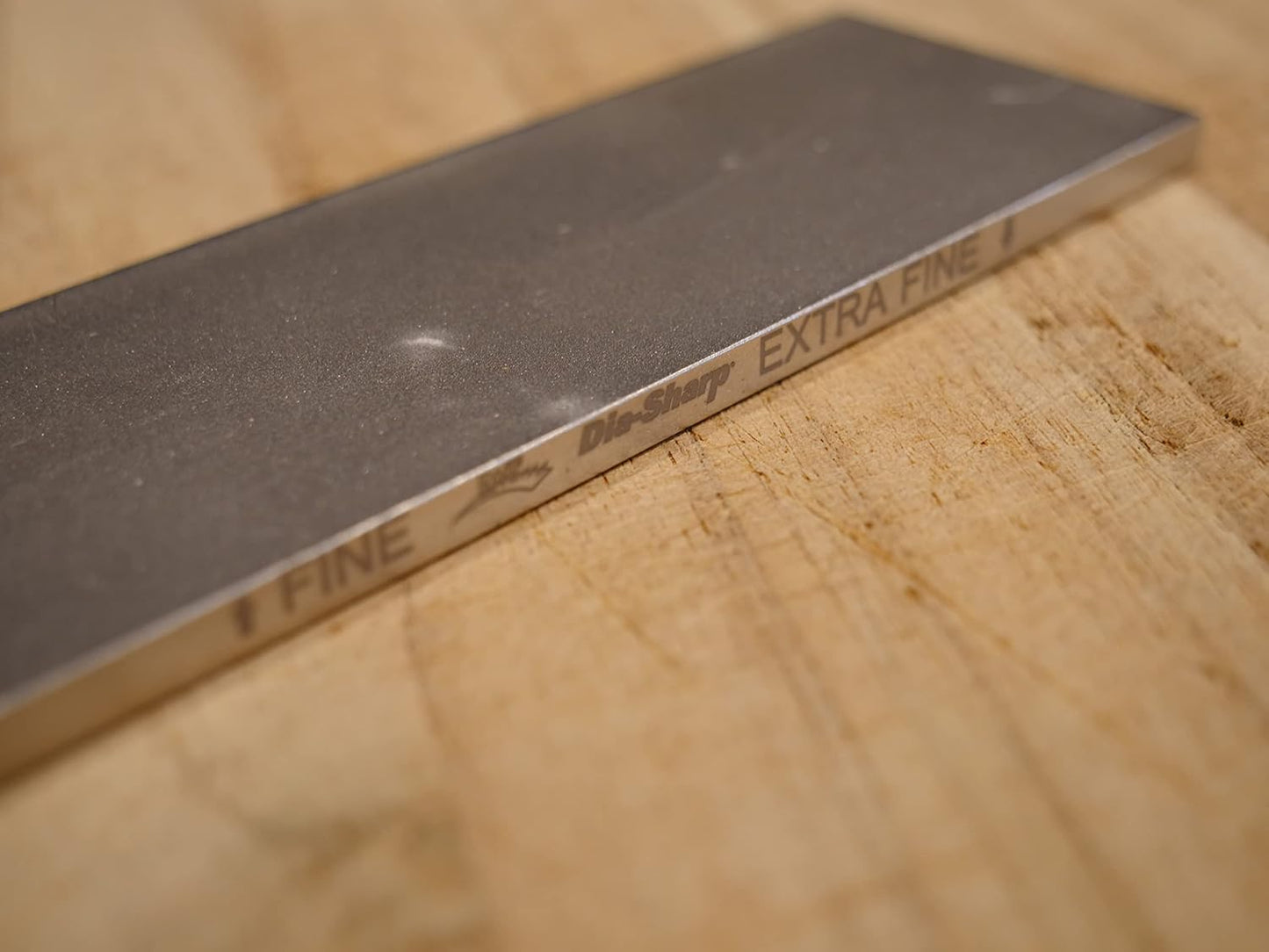 Diamond Machining Technology (DMT) D6EF Dia-Sharp 2-Sided Diamond Sharpening Stone Bench Plane, Fine/Coarse, 6 Inch, Gray