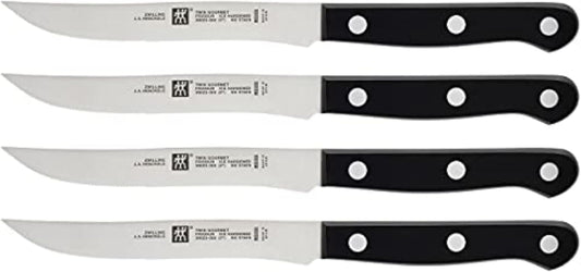 Twin Gourmet Steak Knives Set of 4, Friodur Ice Hardened Blades