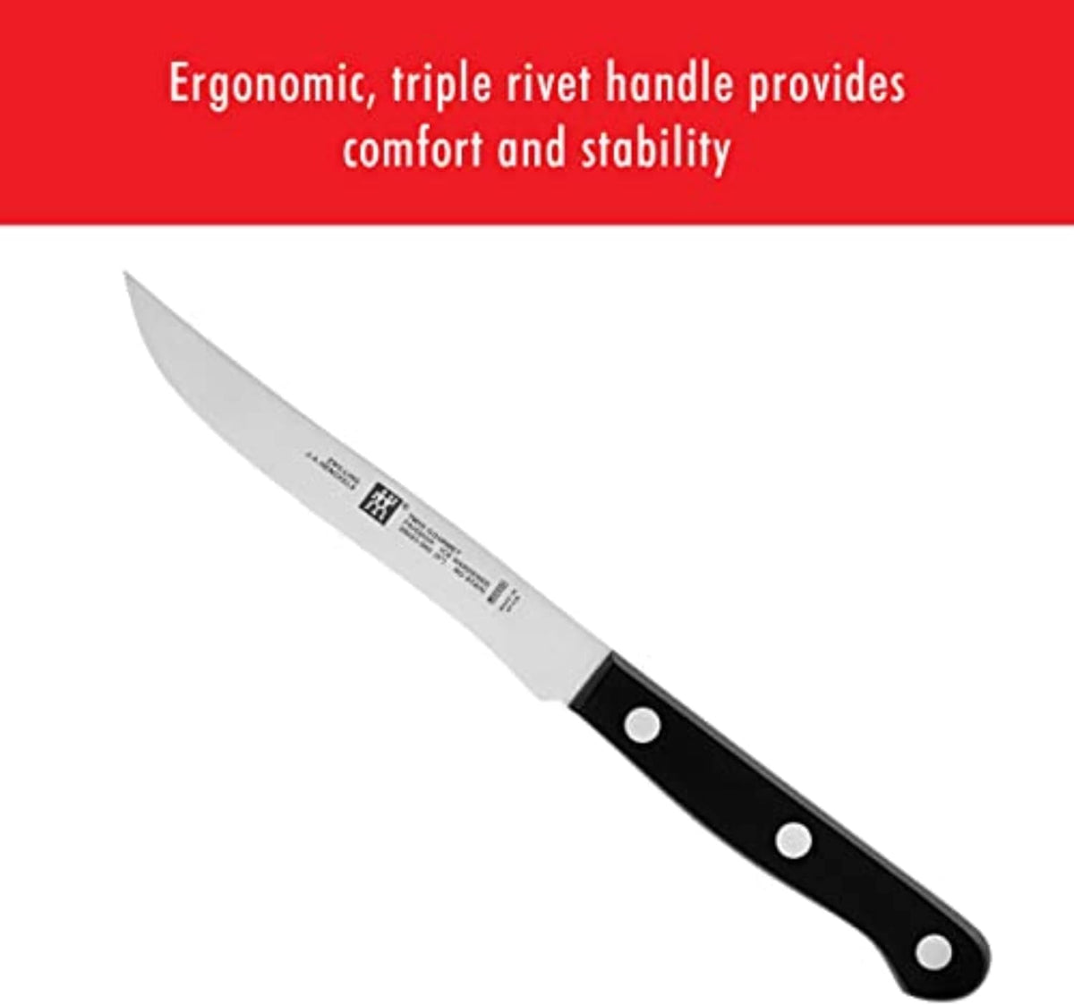 Twin Gourmet Steak Knives Set of 4, Friodur Ice Hardened Blades