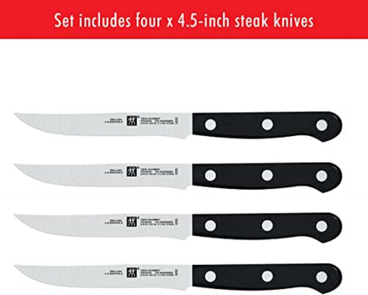 Twin Gourmet Steak Knives Set of 4, Friodur Ice Hardened Blades