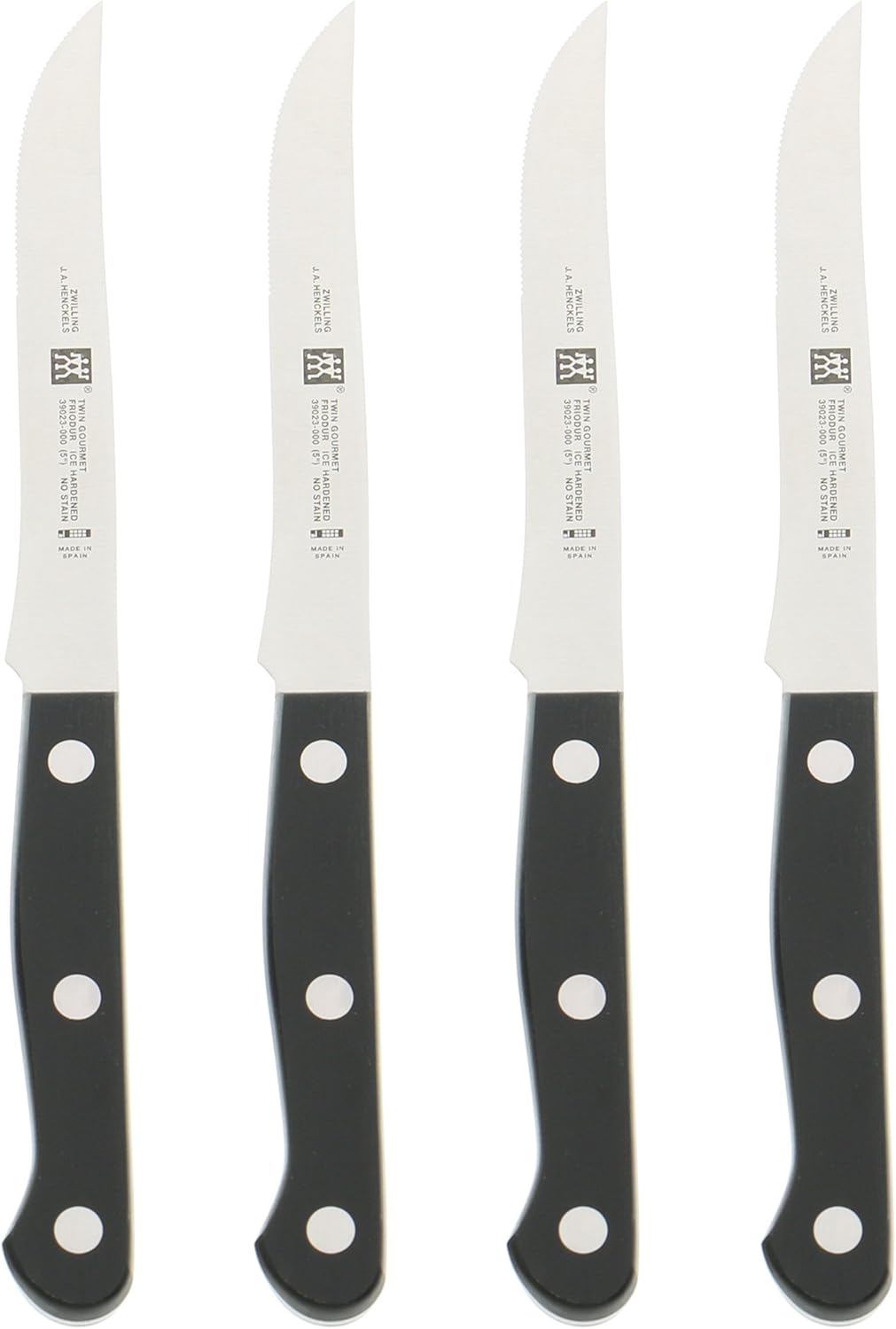 Twin Gourmet Steak Knives Set of 4, Friodur Ice Hardened Blades
