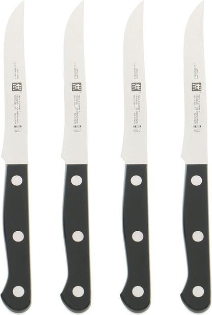 Twin Gourmet Steak Knives Set of 4, Friodur Ice Hardened Blades
