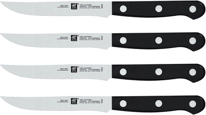 Twin Gourmet Steak Knives Set of 4, Friodur Ice Hardened Blades