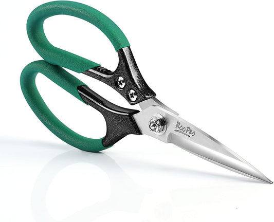 Utility Scissors All Purpose Heavy Duty 8.5 inch Sharp Blades | Stainless Steel,Aluminum Alloy Handle for Cutting Cardboard,Carpet,Fabric,Leather,Rope,Rubber,Plastic and Kitchen or Work Use