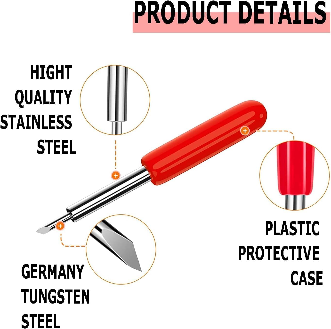 40 Pcs Replacement Blades Compatible with Explore Air 2/Air 3 /Maker/Maker 3/4 Cutting Machines - includ 10PCS Fine-Point Blades, 20PCS Standard Blaeds and 10PCS Deep Cutting Blades