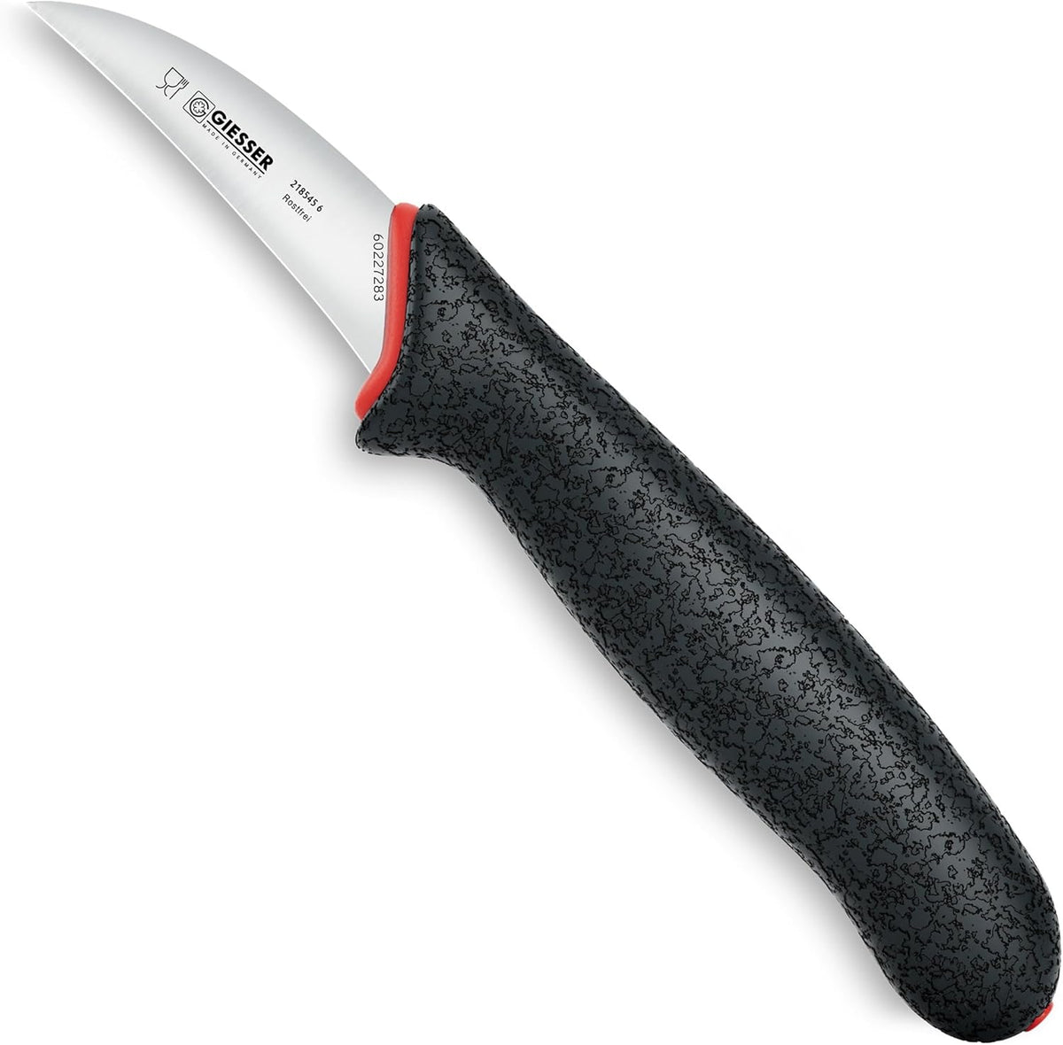 Giesser since 1776, Made in Germany, Santoku 7,5 inch, Ultra Slip Resistant, Dishwashersafe, rustfree, Japanese Chef Knife with small Peeling Knife (1)