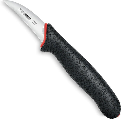 Giesser since 1776, Made in Germany, Santoku 7,5 inch, Ultra Slip Resistant, Dishwashersafe, rustfree, Japanese Chef Knife with small Peeling Knife (1)