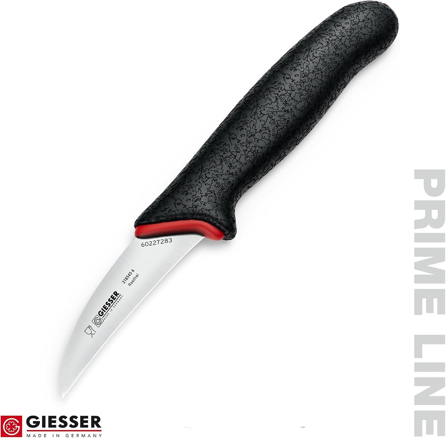 Giesser since 1776, Made in Germany, Santoku 7,5 inch, Ultra Slip Resistant, Dishwashersafe, rustfree, Japanese Chef Knife with small Peeling Knife (1)