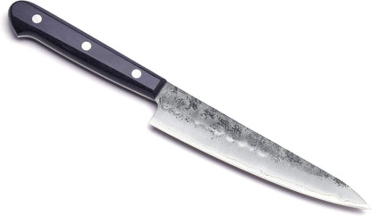 Yoshihiro Stainless Clad Nashiji Ginsan High Carbon Stain Resistant Steel Petty Utility Knife (5.3'' (135mm) & No Saya)