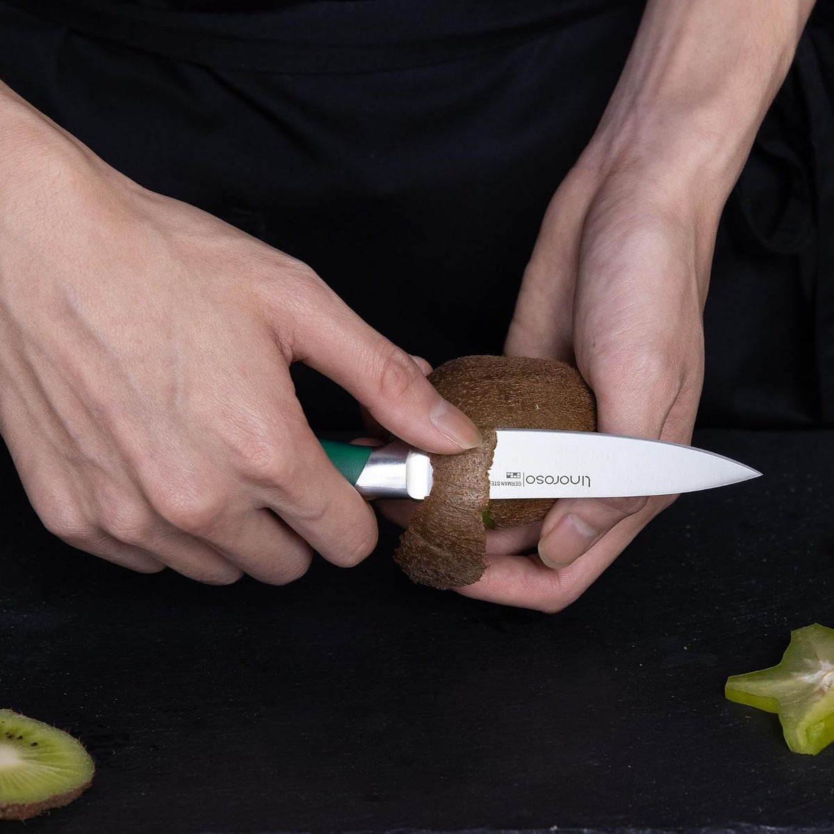 Paring Knife 3.5 inch Small Kitchen Knife with Premium Gift Box, German Carbon Stainless Steel Fruit Knife, Ultra Sharp Knife for Cutting and Peeling, Gifts for Women and Men