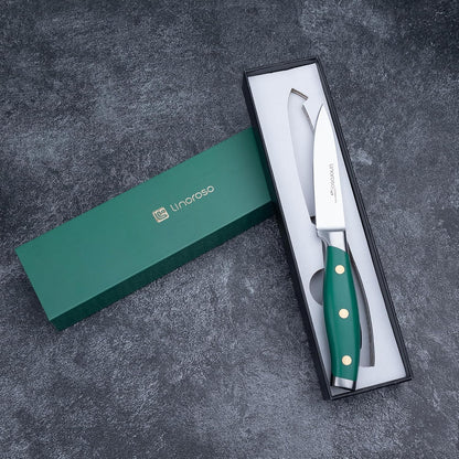 Paring Knife 3.5 inch Small Kitchen Knife with Premium Gift Box, German Carbon Stainless Steel Fruit Knife, Ultra Sharp Knife for Cutting and Peeling, Gifts for Women and Men