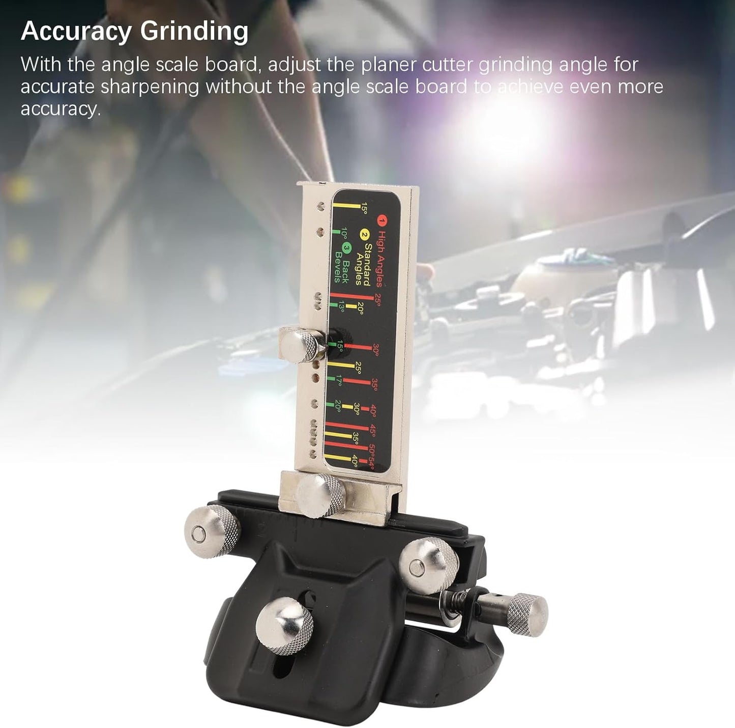 Professional Honing Guide System, Aluminum Alloy Chisel Sharpening Kit Knife Edge Angle Finder, Knife Sharpening Trainer for Precise Planer Cutter Grinding