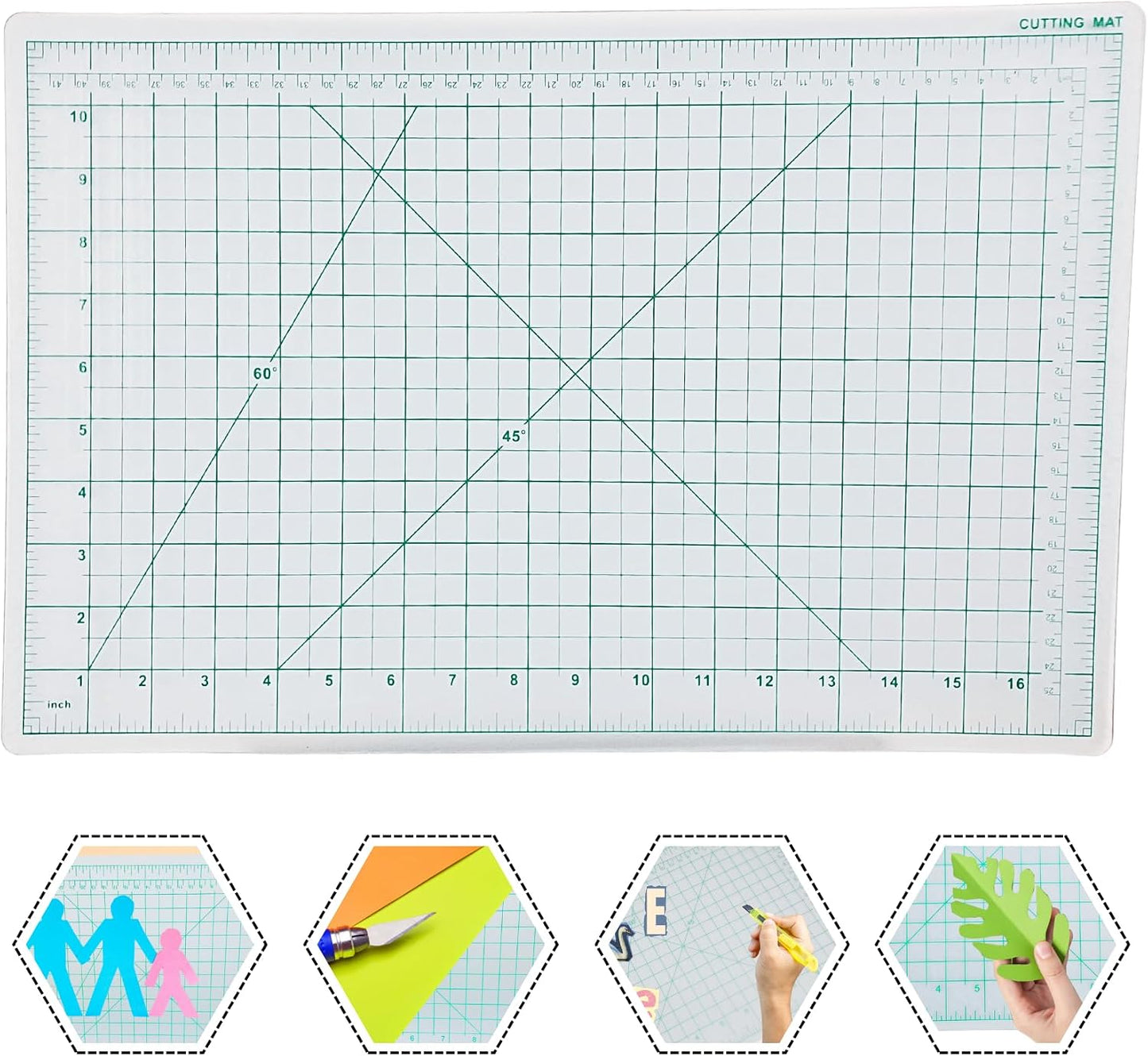 12 x 18" Clear Self Healing Cutting Mat