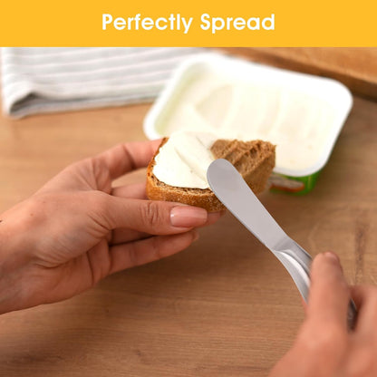 2 Pcs Butter Knife Little Cheese Spreader Knives Stainless Steel Spreader Knife Set Cocktail Knives for Condiments Cheese Charcuterie Board Jam Pastry making and Other Kitchen Daily