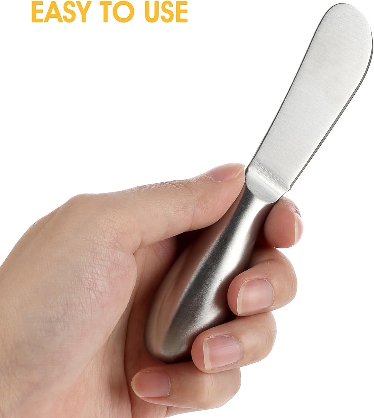2 Pcs Butter Knife Little Cheese Spreader Knives Stainless Steel Spreader Knife Set Cocktail Knives for Condiments Cheese Charcuterie Board Jam Pastry making and Other Kitchen Daily