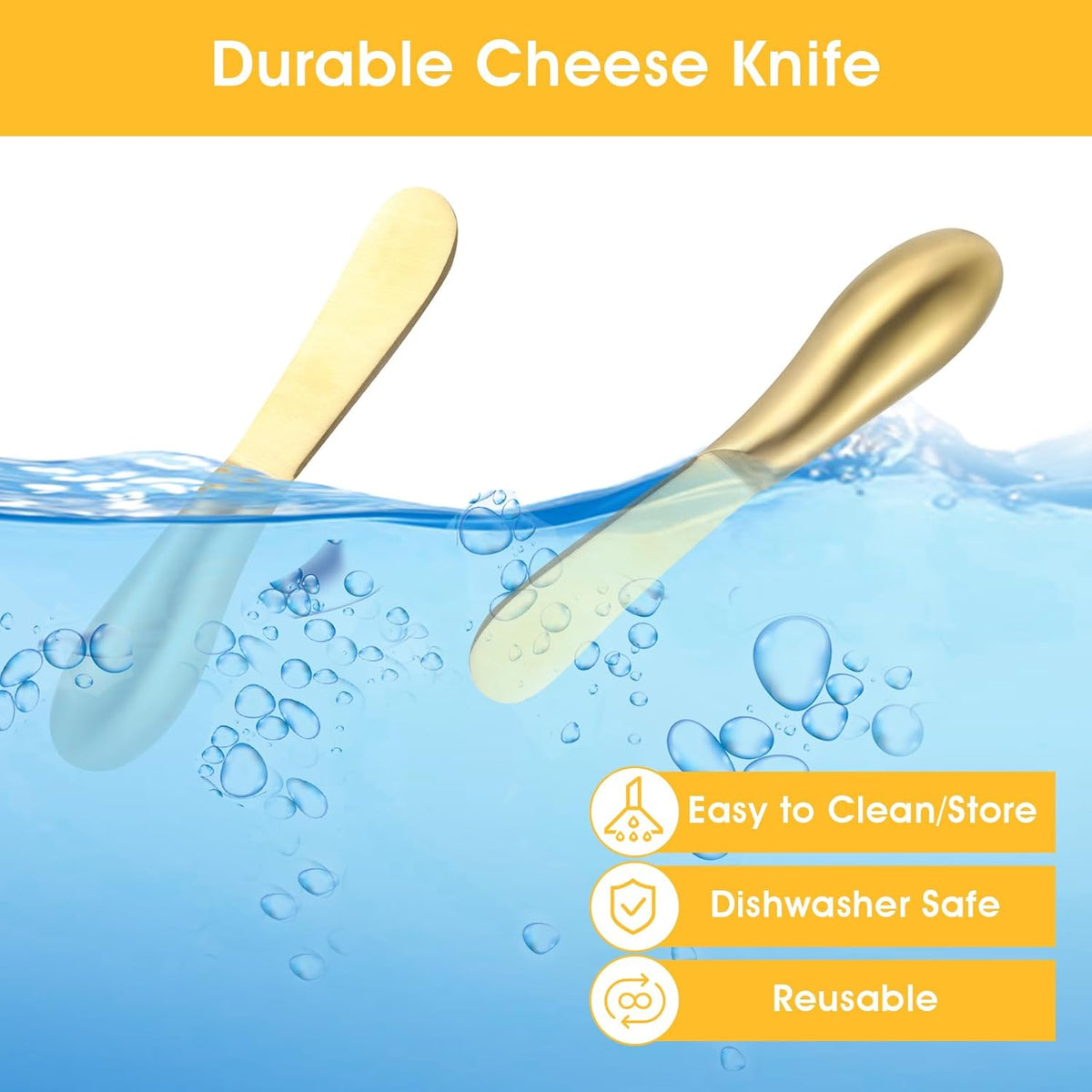 2 Pcs Butter Knife Little Cheese Spreader Knives Stainless Steel Spreader Knife Set Cocktail Knives for Condiments Cheese Charcuterie Board Jam Pastry making and Other Kitchen Daily