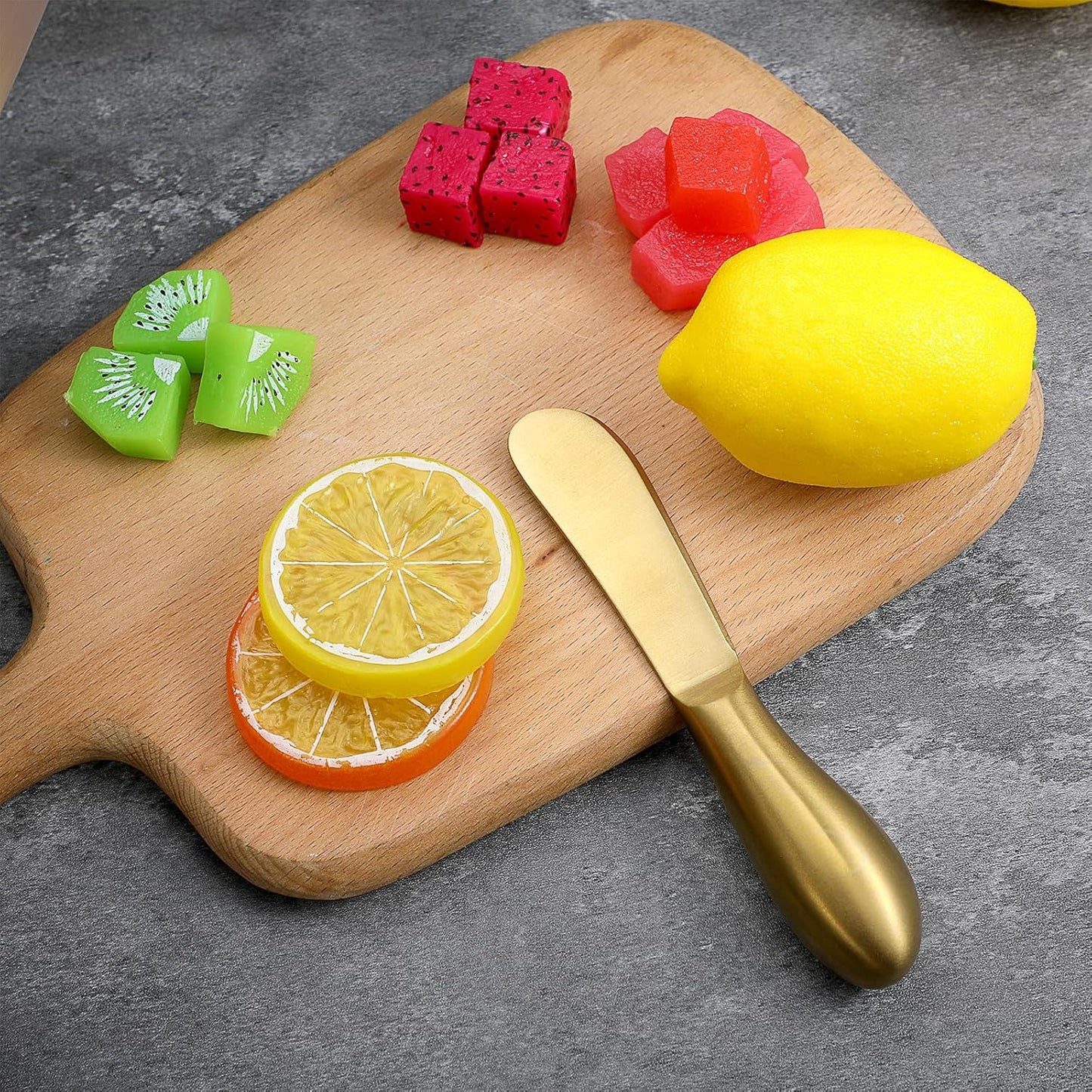 2 Pcs Butter Knife Little Cheese Spreader Knives Stainless Steel Spreader Knife Set Cocktail Knives for Condiments Cheese Charcuterie Board Jam Pastry making and Other Kitchen Daily