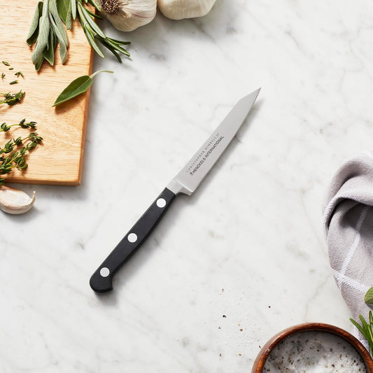 Classic Razor-Sharp Christopher Kimball Edition 4-inch Paring Knife, Stainless Steel, German Engineered Informed by 100+ Years of Mastery