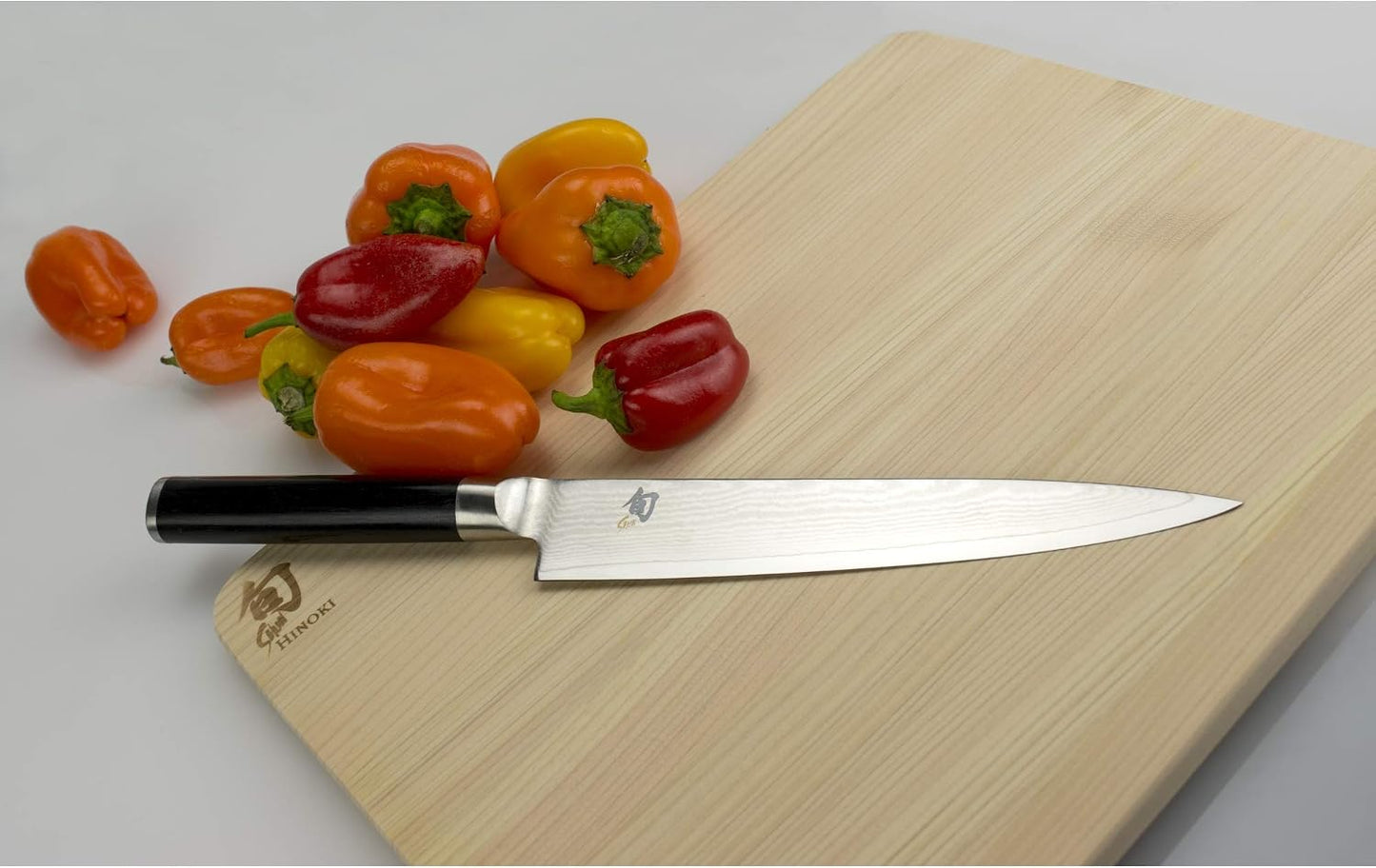 Classic 6" Utility Knife & Kai Multi-Purpose Kitchen Shears Set | Handcrafted Japanese Set, VG-MAX Core with Damascus Stainless Steel Cladding, Pakkawood Handle