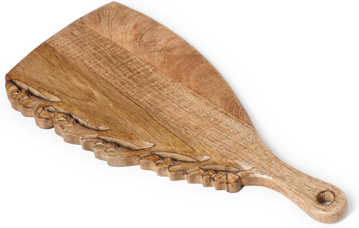 Burnt Wooden Chopping Board - 16 Inch Reversible Charcuterie Tray