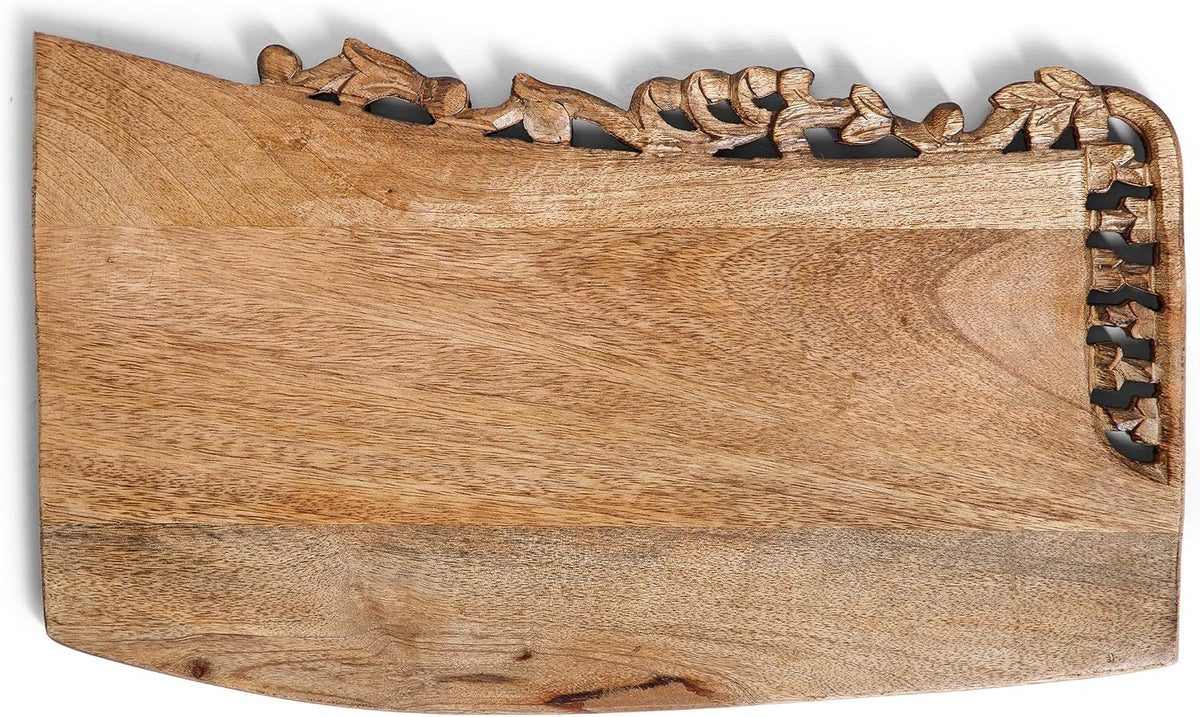 Burnt Wooden Chopping Board - 16 Inch Reversible Charcuterie Tray