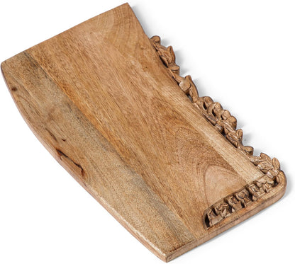 Burnt Wooden Chopping Board - 16 Inch Reversible Charcuterie Tray