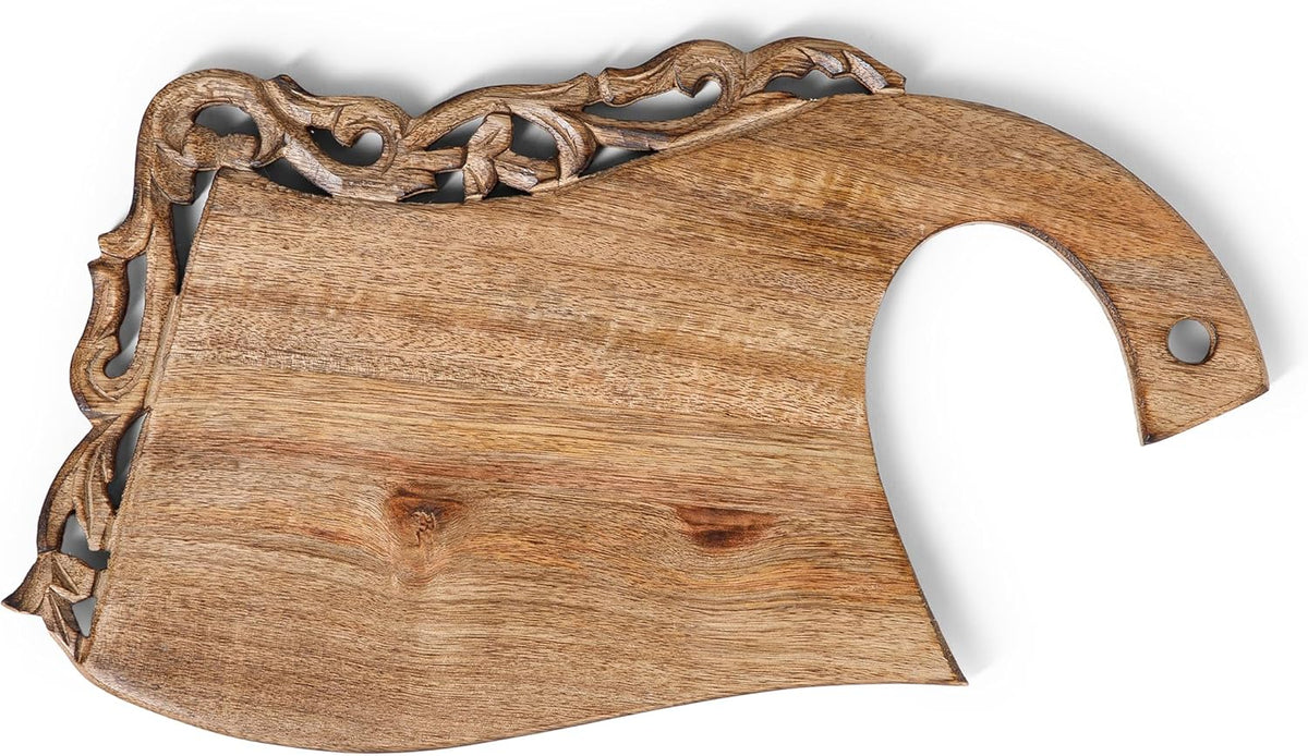 Burnt Wooden Chopping Board - 16 Inch Reversible Charcuterie Tray