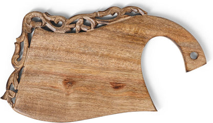 Burnt Wooden Chopping Board - 16 Inch Reversible Charcuterie Tray