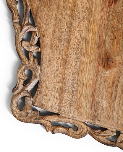 Burnt Wooden Chopping Board - 16 Inch Reversible Charcuterie Tray