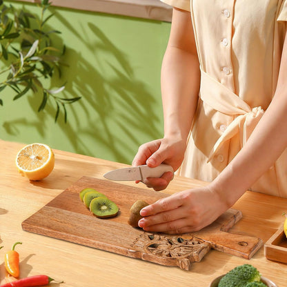 Burnt Wooden Chopping Board - 16 Inch Reversible Charcuterie Tray