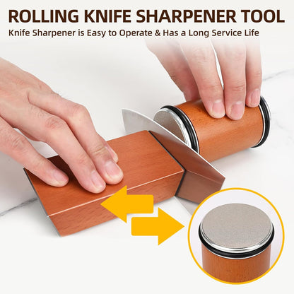 Rolling Knife Sharpener ， Rolling Knife Sharpener Kit Is Suitable For Any Kitchen roller knife sharpener, And The Roller Knife Sharpener Supports Magnetic Tilting At 15 ° And 20 knife