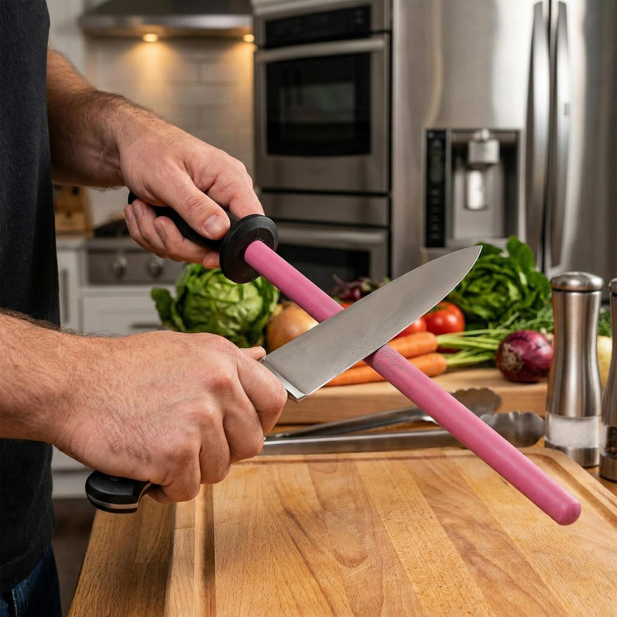 Ruby Sharpener Rod: Durable Knife Sharpener, Harder Than Steel Honing Rod, Japan Product