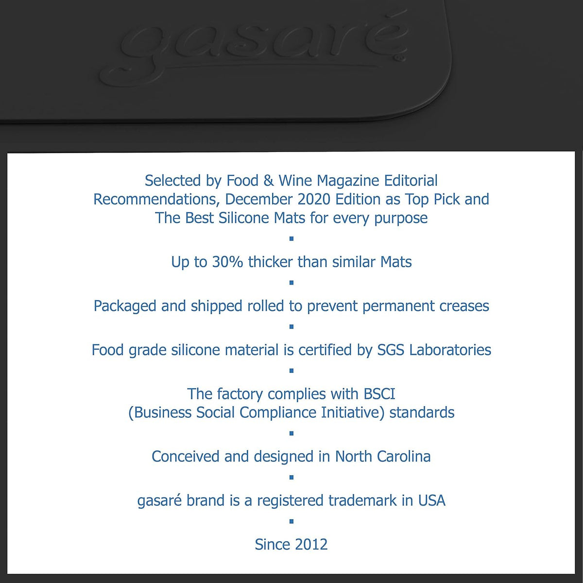 É, Set of 2, Extra Large, Thick, Silicone Mats for Kitchen Counter, Heat Resistant Mats, Countertop Protector, Non-Slip, Easy to Clean, 25 x 17 Inches x 1.4mm, Black