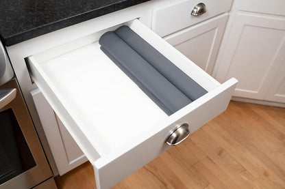 É, Set of 2, Extra Large, Thick, Silicone Mats for Kitchen Counter, Heat Resistant Mats, Countertop Protector, Non-Slip, Easy to Clean, 25 x 17 Inches x 1.4mm, Black