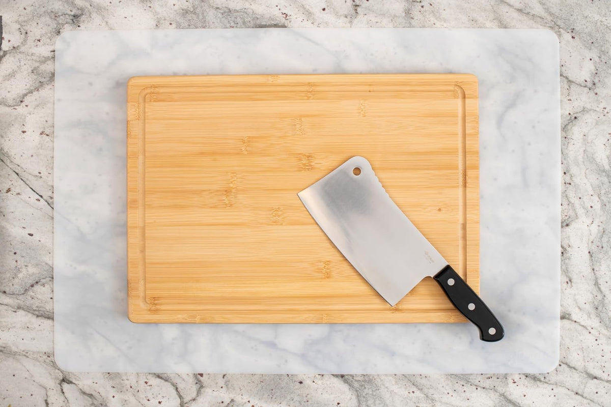 É, Set of 2, Extra Large, Thick, Silicone Mats for Kitchen Counter, Heat Resistant Mats, Countertop Protector, Non-Slip, Easy to Clean, 25 x 17 Inches x 1.4mm, Black