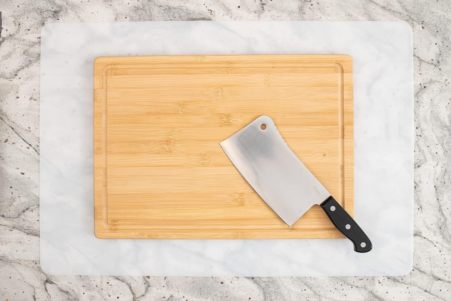 É, Set of 2, Extra Large, Thick, Silicone Mats for Kitchen Counter, Heat Resistant Mats, Countertop Protector, Non-Slip, Easy to Clean, 25 x 17 Inches x 1.4mm, Black