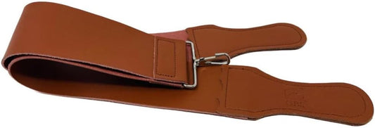 Gents Leather Razor Strop 2.5" x 23.5" Cowhide Straight Razor Strop Dual Sided Canvas Barber Sharpening Strap for Razors Knives Tools