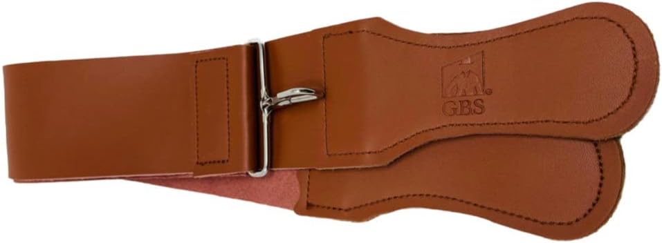 Gents Leather Razor Strop 2.5" x 23.5" Cowhide Straight Razor Strop Dual Sided Canvas Barber Sharpening Strap for Razors Knives Tools