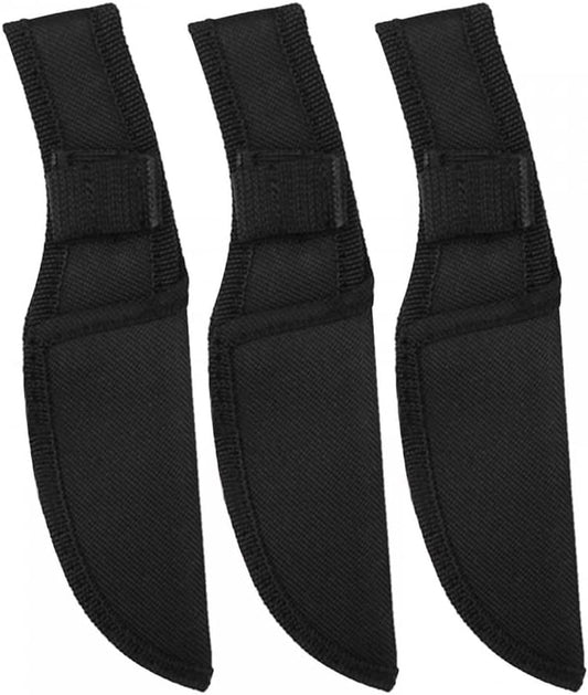 3PCS Straight Knife Sleeve, Nylon Knife Sheath Wearproof Knife Holster with Fixed Loop for Outdoor Camping Travel（for 3.9'' Blade Knife ）
