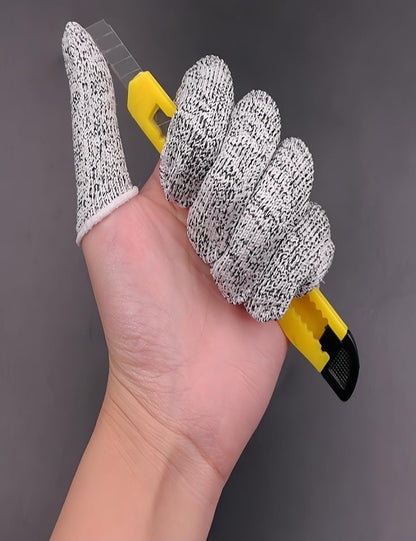 20 Pcs Reusable Large Finger Cots, Anti-Cutting Anti-Slip Finger Tips Protector, Finger Gloves & Finger Guards for Kitchen Food Cutting, Sewing, Sculpture and Gardening