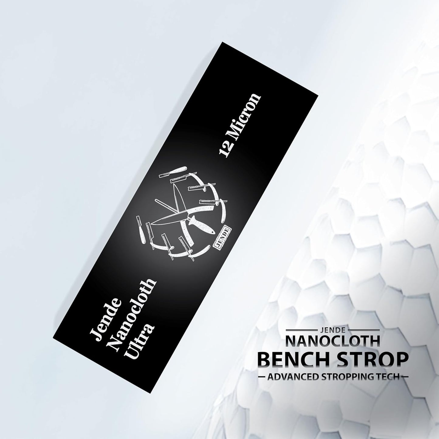 12 Micron 2"x6" Nanocloth Knife Strop (unloaded)-3/4" thick Acrylic, Premium Strop for Diamond Emulsions